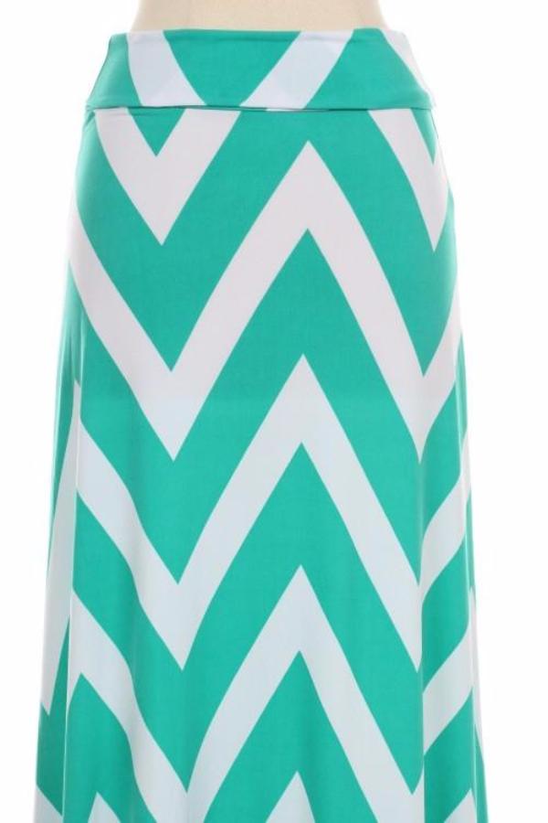 Chevron Maxi Skirt - Bean Concept - Etsy