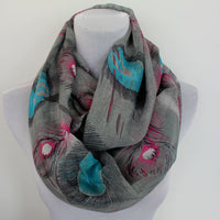 Peacock Feather Infinity Scarf - Bean Concept - Etsy