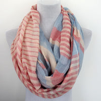 Color Block Stripes Infinity Scarf - Bean Concept - Etsy