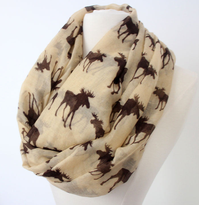 Moose Infinity Scarf - Bean Concept - Etsy