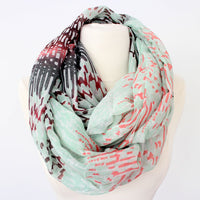 Mint Aztec Infinity Scarf - Bean Concept - Etsy