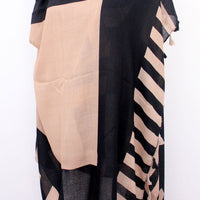 Large Colorblock Scarf with Tassels - Bean Concept - Etsy