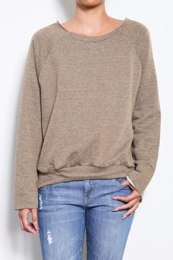 Gray Cutout Back Sweatshirt - Bean Concept - Etsy