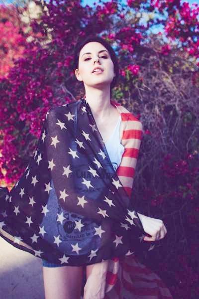 Large Vintage American Flag Scarf - Bean Concept - Etsy