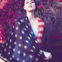 Large Vintage American Flag Scarf - Bean Concept - Etsy
