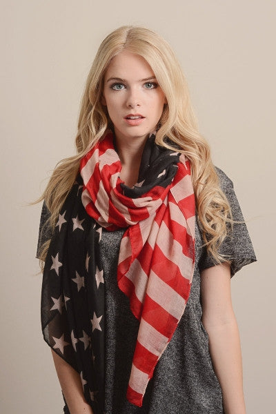Vintage American Flag Scarf - Bean Concept - Etsy