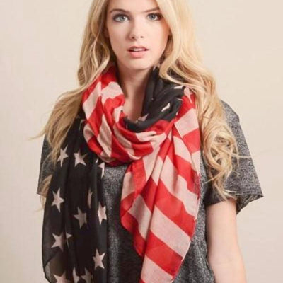 Large Vintage American Flag Scarf - Bean Concept - Etsy