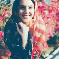 Large Vintage American Flag Scarf - Bean Concept - Etsy