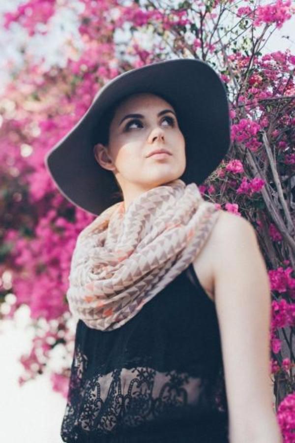 Coral Arrow Infinity Scarf - Bean Concept - Etsy