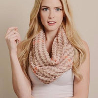 Coral Arrow Infinity Scarf - Bean Concept - Etsy