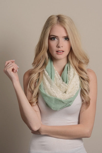 Lace Infinity Scarf - Bean Concept - Etsy