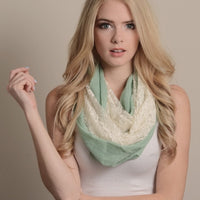 Lace Infinity Scarf - Bean Concept - Etsy