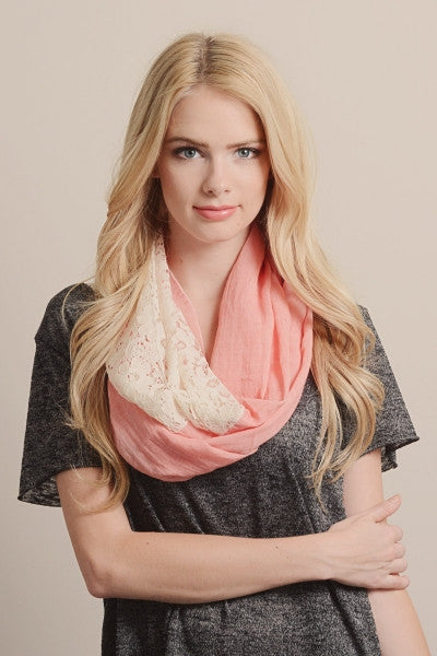 Lace Infinity Scarf - Bean Concept - Etsy