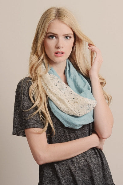 Lace Infinity Scarf - Bean Concept - Etsy