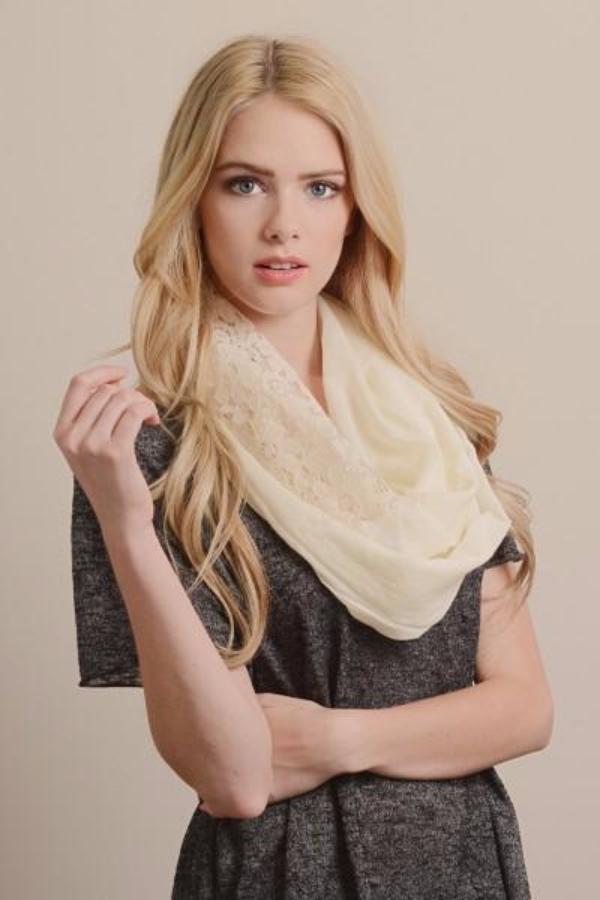 Lace Infinity Scarf - Bean Concept - Etsy