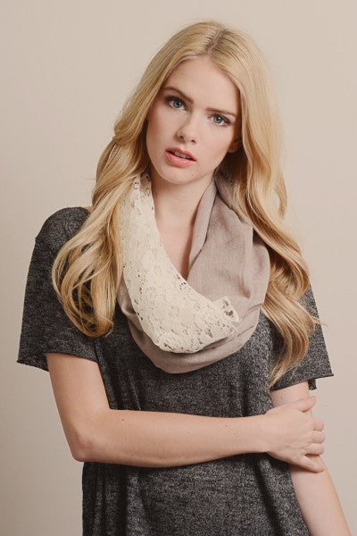 Lace Infinity Scarf - Bean Concept - Etsy