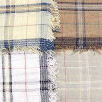 Plaid Classic Multihued Plaid Scarf with Baby Fringes - Bean Concept - Etsy