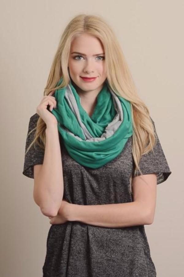 Mint Nursing Jersey Infinity Scarf - Bean Concept - Etsy