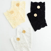 Soft Lace Boot Cuffs with Buttons - Bean Concept - Etsy