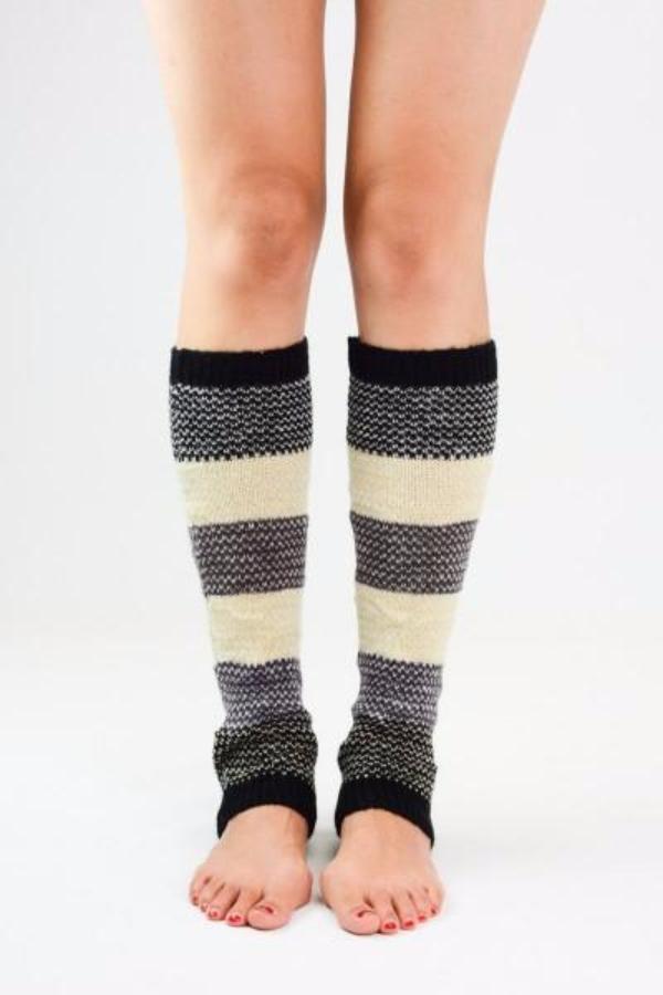 Cozy Colorblock Leg Warmers - Bean Concept - Etsy