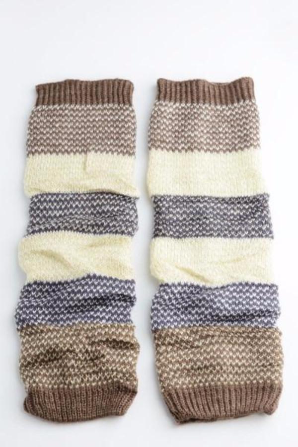Cozy Colorblock Leg Warmers - Bean Concept - Etsy