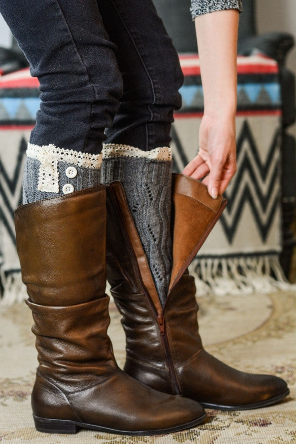 Soft Lace Boot Cuffs with Bottoms - Bean Concept - Etsy