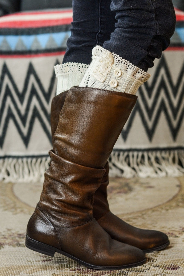 Soft Lace Boot Cuffs with Bottoms - Bean Concept - Etsy