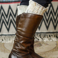 Soft Lace Boot Cuffs with Bottoms - Bean Concept - Etsy