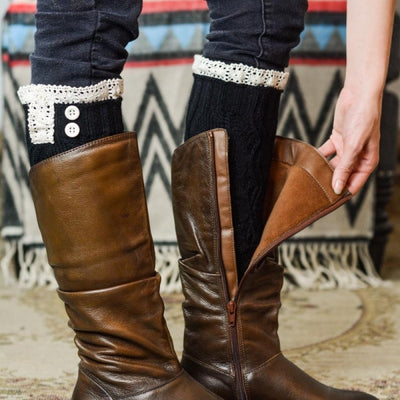 Soft Lace Boot Cuffs with Bottoms - Bean Concept - Etsy