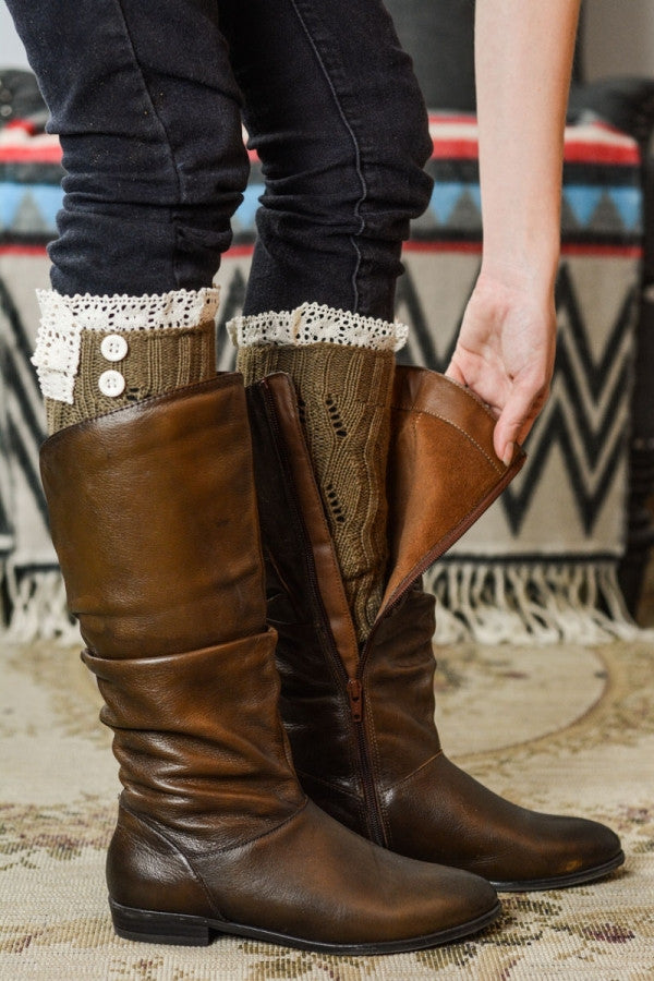 Soft Lace Boot Cuffs with Bottoms - Bean Concept - Etsy