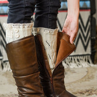 Soft Lace Boot Cuffs with Bottoms - Bean Concept - Etsy
