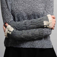 Gray Cozy Lace Hand Warmers Gloves - Bean Concept - Etsy