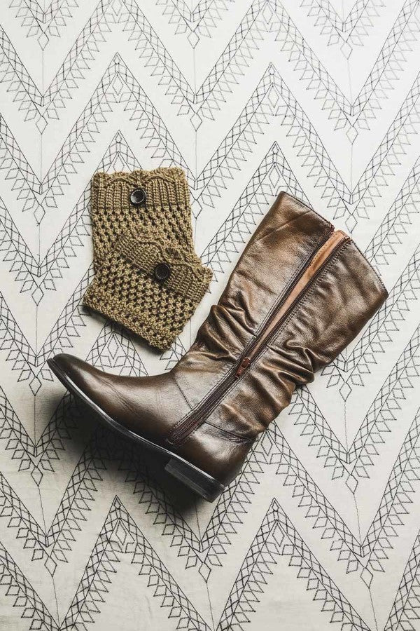 Knitted Boot Cuffs with Buttons - Bean Concept - Etsy