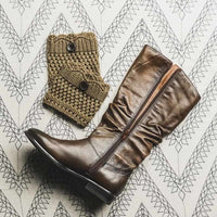 Knitted Boot Cuffs with Buttons - Bean Concept - Etsy