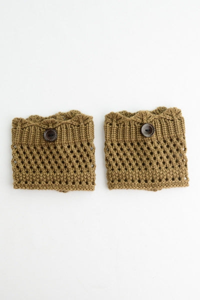 Knitted Boot Cuffs with Buttons - Bean Concept - Etsy