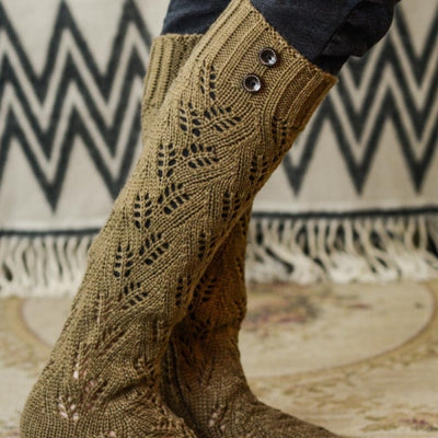 Cozy Mocha Brown Leg Warmers with Buttons - Bean Concept - Etsy