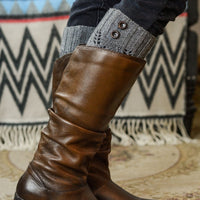 Cozy Leg Warmers with Buttons - Bean Concept - Etsy