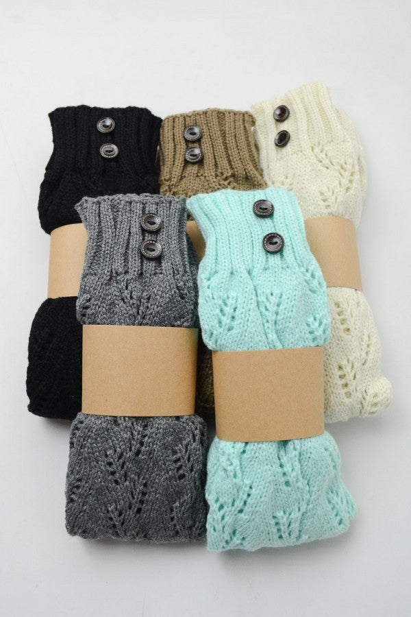 Cozy Leg Warmers with Buttons – Dailyaccessoriez