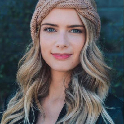 LIGHT BROWN CABLE KNIT HEADBAND - Bean Concept - Etsy