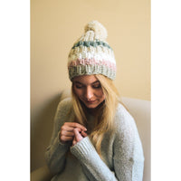 Color Block Knit Beanie - Bean Concept - Etsy
