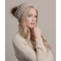 MOCHA BROWN FUR POM BEANIE - Bean Concept - Etsy