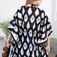 Gray Pattern Beach Cover Up - Bean Concept - Etsy