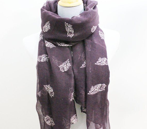Owl Scarf - Bean Concept - Etsy