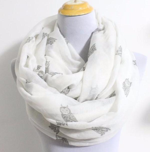 Owl Infinity Scarf - Bean Concept - Etsy