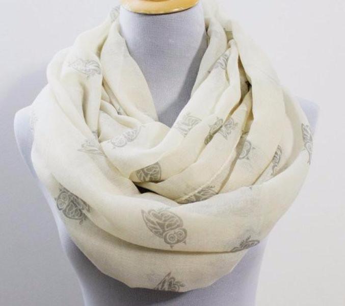 Owl Infinity Scarf - Bean Concept - Etsy