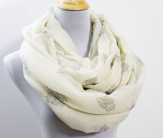 Owl Infinity Scarf - Bean Concept - Etsy