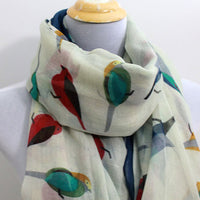 Gray Bird Scarf - Bean Concept - Etsy