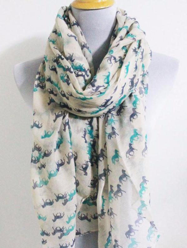 Mini Horses Scarf - Bean Concept - Etsy