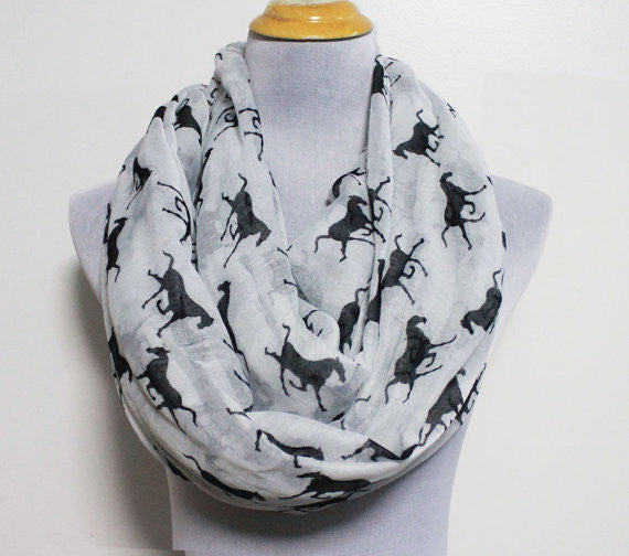 Horses Infinity Scarf - Bean Concept - Etsy