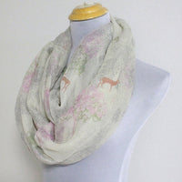 Life of Tree with Deer Aztec Infinity Scarf - Bean Concept - Etsy